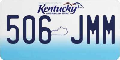 KY license plate 506JMM