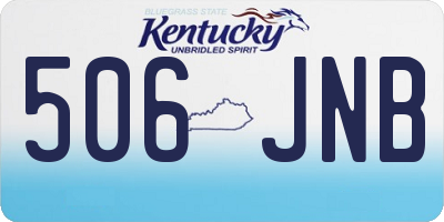 KY license plate 506JNB