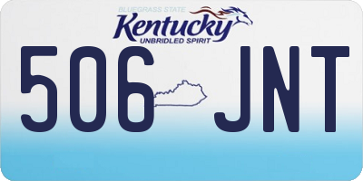 KY license plate 506JNT
