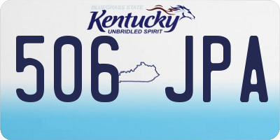 KY license plate 506JPA