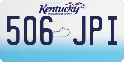 KY license plate 506JPI