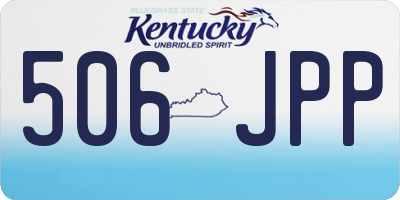 KY license plate 506JPP