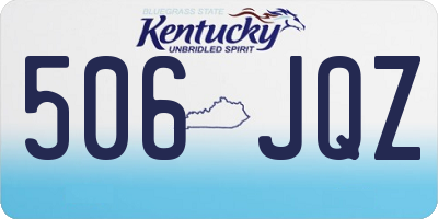 KY license plate 506JQZ