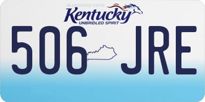 KY license plate 506JRE