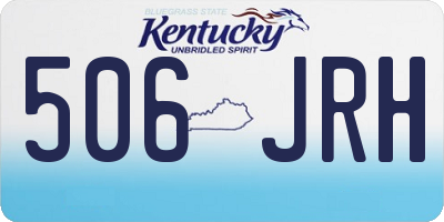 KY license plate 506JRH