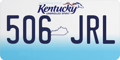 KY license plate 506JRL