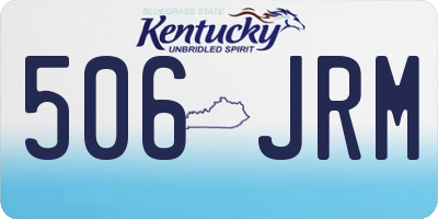 KY license plate 506JRM