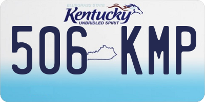 KY license plate 506KMP