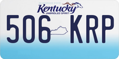 KY license plate 506KRP