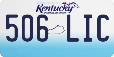 KY license plate 506LIC