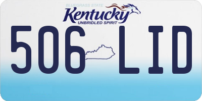KY license plate 506LID