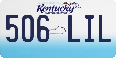 KY license plate 506LIL