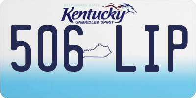 KY license plate 506LIP