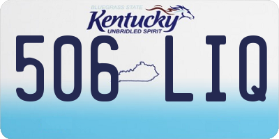 KY license plate 506LIQ