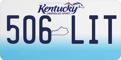 KY license plate 506LIT