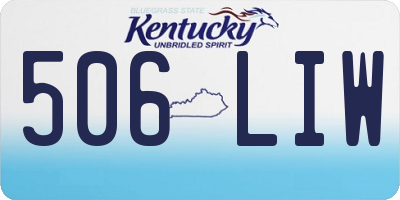 KY license plate 506LIW