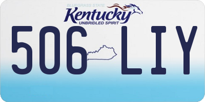 KY license plate 506LIY