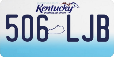 KY license plate 506LJB