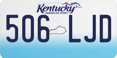 KY license plate 506LJD