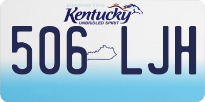 KY license plate 506LJH