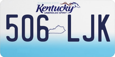 KY license plate 506LJK