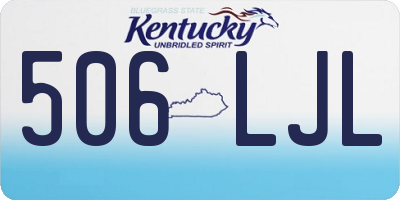 KY license plate 506LJL
