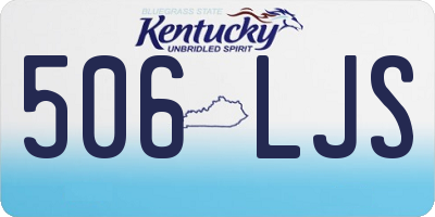 KY license plate 506LJS