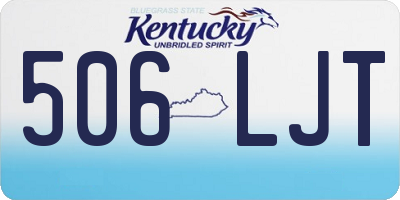 KY license plate 506LJT