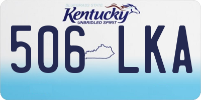 KY license plate 506LKA