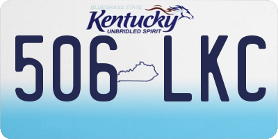 KY license plate 506LKC