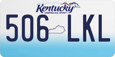 KY license plate 506LKL