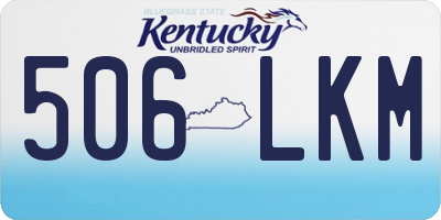 KY license plate 506LKM
