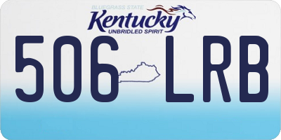 KY license plate 506LRB