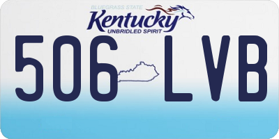 KY license plate 506LVB