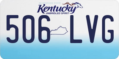KY license plate 506LVG