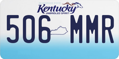 KY license plate 506MMR