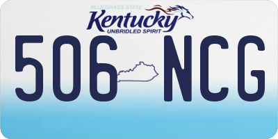 KY license plate 506NCG