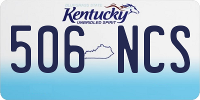 KY license plate 506NCS