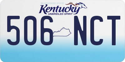 KY license plate 506NCT
