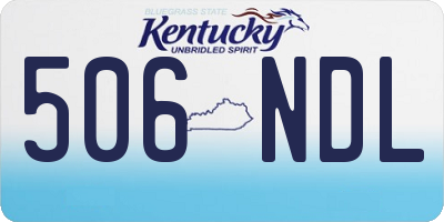 KY license plate 506NDL