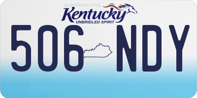 KY license plate 506NDY