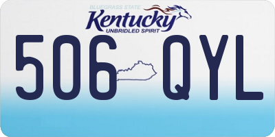 KY license plate 506QYL