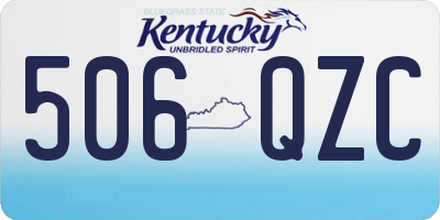 KY license plate 506QZC