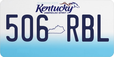 KY license plate 506RBL