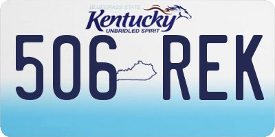 KY license plate 506REK