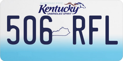 KY license plate 506RFL