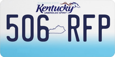 KY license plate 506RFP