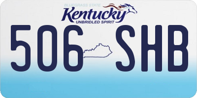 KY license plate 506SHB