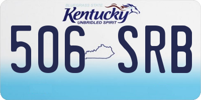 KY license plate 506SRB