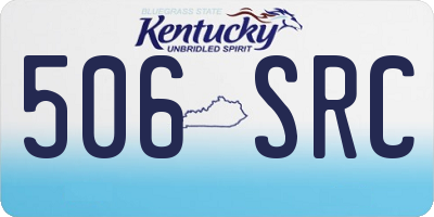 KY license plate 506SRC